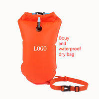 Bouée de bain en eau libre de flotteur de remorquage de sac sec imperméable gonflable pour l'entraînement sûr de natation