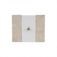 Interruptor de Pared Estándar Europeo de Alemania, Madera de Nogal, Bronce, KLASS, Lujo, Residencial, Villa