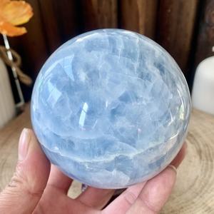 Esferas de Calcita Celestina Azul Natural de Alta Calidad al por Mayor, Bolas Energéticas Curativas Talladas Ecológicas para Decoración del Hogar, Mineral - Product Image 4