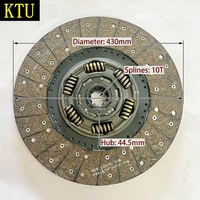 Disco de Embrague de 430 mm de Primera Calidad 391878003727 para Autobús Yutong Higer Kinglong - Plato de Embrague OEM de Alta Resistencia