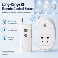 Prise de télécommande RF longue portée AC 220V à code d'apprentissage sans fil pour les distributeurs d'accessoires électriques