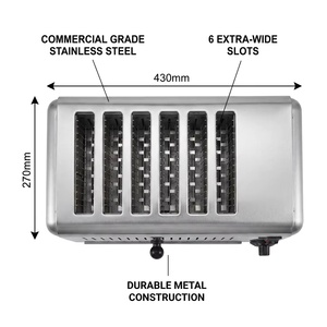 <span class=keywords><strong>Grille</strong></span>-<span class=keywords><strong>pain</strong></span> électrique domestique 6 tranches pour sandwichs, excellent rapport qualité-prix, vente en gros - Product Image 3