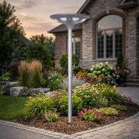 Éclairage de jardin LED à faible entretien, lampadaire solaire tout-en-un