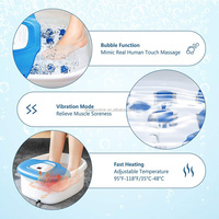 Appareil de massage des pieds électrique certifié CE ROHS ETL, bain de pieds chauffant, pédicure, affichage LED, 35-48 degrés Celsius, massage