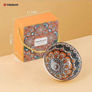 Vajilla con Logotipo OEM, Estilo Marroquí, Caja de Regalo para Bodas, Hogar, Empresa, Tazón de Cerámica Bohemia Europea, Apto para Lavavajillas, Ecológico - Product Image 4