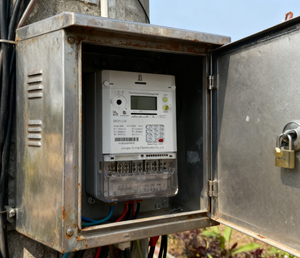 Medidor Eléctrico Trifásico Inteligente de <span class=keywords><strong>Prepago</strong></span>, 50/60 Hz, Nuevo, Corriente Máxima de 100 A, Pantalla LCD, RS485, Teclado STS - Product Image 6