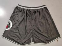 Shorts de basket-ball en maille polyester personnalisés avec logo brodé pour hommes, avec poches latérales zippées