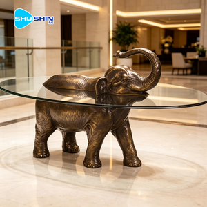 Statua di Elefante in Bronzo Moderna su Misura, Decorazione per Tavolino da Caffè, <span class=keywords><strong>Arredamento</strong></span> per la Casa, Opera in Metallo per Tavolo da Pranzo - Product Image 5