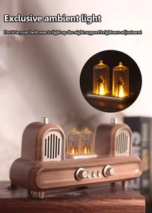 Altavoz Inalámbrico Vofull, Radio Vintage con Reloj FM, Audio USB, Radio de Mesa Antigua con Lámpara de Tubo - Product Image 5