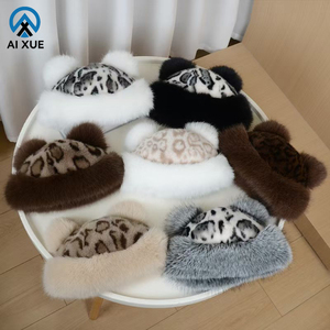 Chapeau bob décontracté en fausse <span class=keywords><strong>fourrure</strong></span> pour femme, coupe-vent, avec un design moelleux, idéal pour l'hiver - Product Image 1