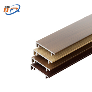 Dafuxin của nhà sản xuất chống ẩm hạt gỗ hợp kim nhôm ốp chân tường Hội Đồng Quản trị Dễ dàng cài đặt mua sắm phụ kiện sàn - Product Image 3