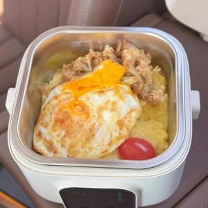 2025 Best-Selling Portable Electric Food Heater Stainless Steel Household Baby <b>USB</b>/Battery Lunch Box for Wholesale - Product Image 3