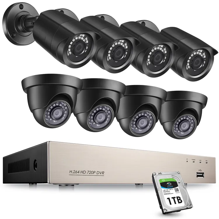 Multifunktion ales wasserdichtes Smart Nvr Kit Wifi CCTV-Set-System Drahtloses Überwachungs system für Heims icherheits kameras
