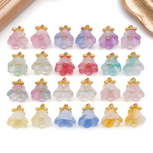 Coloré Transparent Verre Muguet Pendentif DIY Collier Bracelet Bijoux Accessoires - Product Image 1