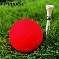 Balles de golf rouges semi-transparentes mates, balles de golf de tournoi à 2 couches en Surlyn pour compétition officielle, logo personnalisé OEM