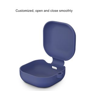 Funda para <span class=keywords><strong>Samsung</strong></span> Galaxy <span class=keywords><strong>Buds</strong></span> <span class=keywords><strong>2</strong></span> Pro con gancho para llavero, funda protectora suave de piel de silicona a prueba de golpes para Galaxy <span class=keywords><strong>Buds</strong></span> Live <span class=keywords><strong>2</strong></span> Pro - Product Image 2