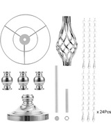 Support de fleurs en gros le plus vendu avec perles de diamant, grand support de fleurs doré, décorations de table pour centre de table de mariage