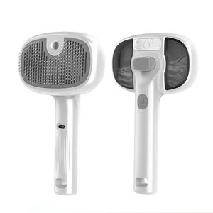 Brosse démêlante vapeur 3-en-1 auto-nettoyante à brume fraîche pour chats et chiens, vente en gros d'usine OEM/ODM, produit phare - Product Image 1