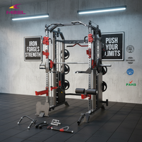 Máquina Smith de Acero para Fisicoculturismo, Entrenamiento de Fuerza y Ejercicios de Dominadas para Gimnasio