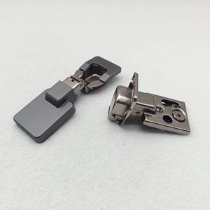 บานพับเหล็กแบบโมเดิร์น ปิดแบบนุ่มนวล ปรับได้ 4 ทิศทาง สีดำ บานพับบางเฉียบแบบซ่อน สำหรับตู้ครัวและเฟอร์นิเจอร์ - Product Image 4