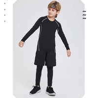 Sous-vêtements thermiques ajustés pour hommes, en polyester/nylon, pour le ski, le cyclisme et les sports de plein air