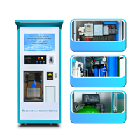 Distributeur d'eau alcaline en bouteille 250L/H, à monnayeur, porte unique, pour eau potable