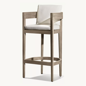 Mobilier d'extérieur Sassanid Tabouret de <span class=keywords><strong>bar</strong></span> et de comptoir <span class=keywords><strong>en</strong></span> <span class=keywords><strong>teck</strong></span> Balmain classique fabriqué <span class=keywords><strong>en</strong></span> <span class=keywords><strong>teck</strong></span> de qualité supérieure - Product Image 1