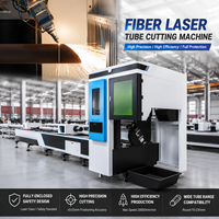 Cortadora de Tubos Láser de 4 Ejes, Máquina de Corte Láser de Fibra CNC para Tubos y Perfiles Metálicos