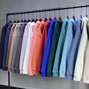 Vente en gros de sweat-shirts à capuche surdimensionnés pour hommes, style streetwear Y2K, haute qualité, 100% coton, poids lourd, impression en relief, lettres au crochet - Product Image 6