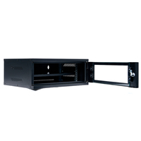 Rak Server Dinding Dalam Ruangan 19 Inch 2U Baja SPCC untuk Pusat Data, Siap Pakai