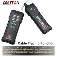 Perangkat POE Multifungsi Portabel Industri RJ45 RJ11 Pelacak Kabel dan Penguji Kabel Jaringan