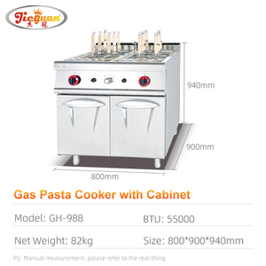 Cuisinière à pâtes à gaz avec armoire (12 paniers), 2 régulateurs de gaz, dispositif de sécurité flamme. Dispositif d'allumage antidéflagrant. - Product Image 4