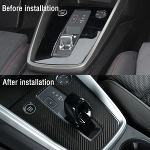 Pièces d'intérieur de voiture en Fiber de carbone véritable pour <span class=keywords><strong>Audi</strong></span> <span class=keywords><strong>A3</strong></span> A3L 2021-2024 Accessoires de garniture de panneau de changement de vitesse de Console <span class=keywords><strong>centrale</strong></span> - Product Image 5