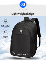 Large Capacity Water Resistant Scratch Proof Oxford Multi Layered Storage Breathable Comfortable Shoulder Strap Laptop Backpack