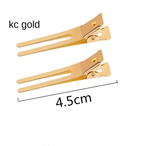 Moda de alta calidad Metal doble punta cocodrilo Pin rizos pinzas para el cabello para salón de belleza - Product Image 2