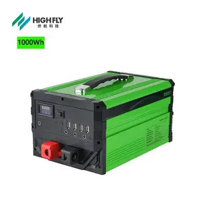 Highfly ЕС склад 1000Wh Usb Type-c Ac Dc 1000 Вт литиевая батарея, портативное зарядное устройство, станция для портативный блок питания