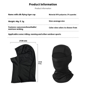 Passamontagna sportivo in poliestere traspirante ad asciugatura rapida per ciclismo, <span class=keywords><strong>protezione</strong></span> solare, equipaggiamento per <span class=keywords><strong>difesa</strong></span> personale - Product Image 1
