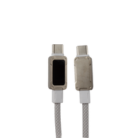 Cable de Carga Rápida para Teléfono, Puertos C a C, Cable de Carga Trenzado para Cargador de Teléfono Móvil, Cable de Carga para Teléfono, Cable de Datos USB