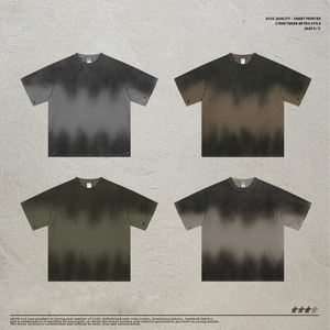 T-shirts streetwear surdimensionnés 100% coton lavés pour hommes et femmes en gros - Product Image 5