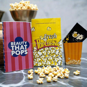 VUÔNG dùng một lần Snack giấy xô cho bỏng ngô màu in ấn với Matt cán kết thúc cho thực phẩm Sử dụng-boxycharm - Product Image 3