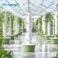 Système de jardinage vertical hydroponique à 7 étages en plastique avec pompe, couverture anti-UV, kit d'irrigation, garantie 1 an pour la maison