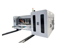 Boîte ondulée automatique flexo 2 couleurs mini imprimante slotter machine à découper pour emballage en carton