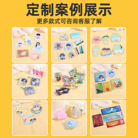 Cadre photo en acrylique DIY en forme humaine, thème anime, pièce décorative de célébrité, support de cartes à impression instantanée, personnalisable