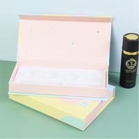 Boîte d'emballage de maquillage de luxe, boîte cadeau en carton rigide magnétique, boîte de rangement pour cosmétiques et parfums avec logo personnalisé