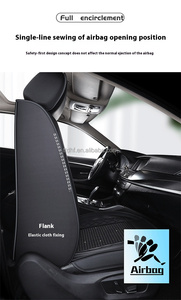 Coussins de siège de voiture de luxe personnalisés de 2017 à 2024 pour Audi A4/A6/Q3/Q5 pour housses de siège Alcantara AllSeason en gris - Product Image 5