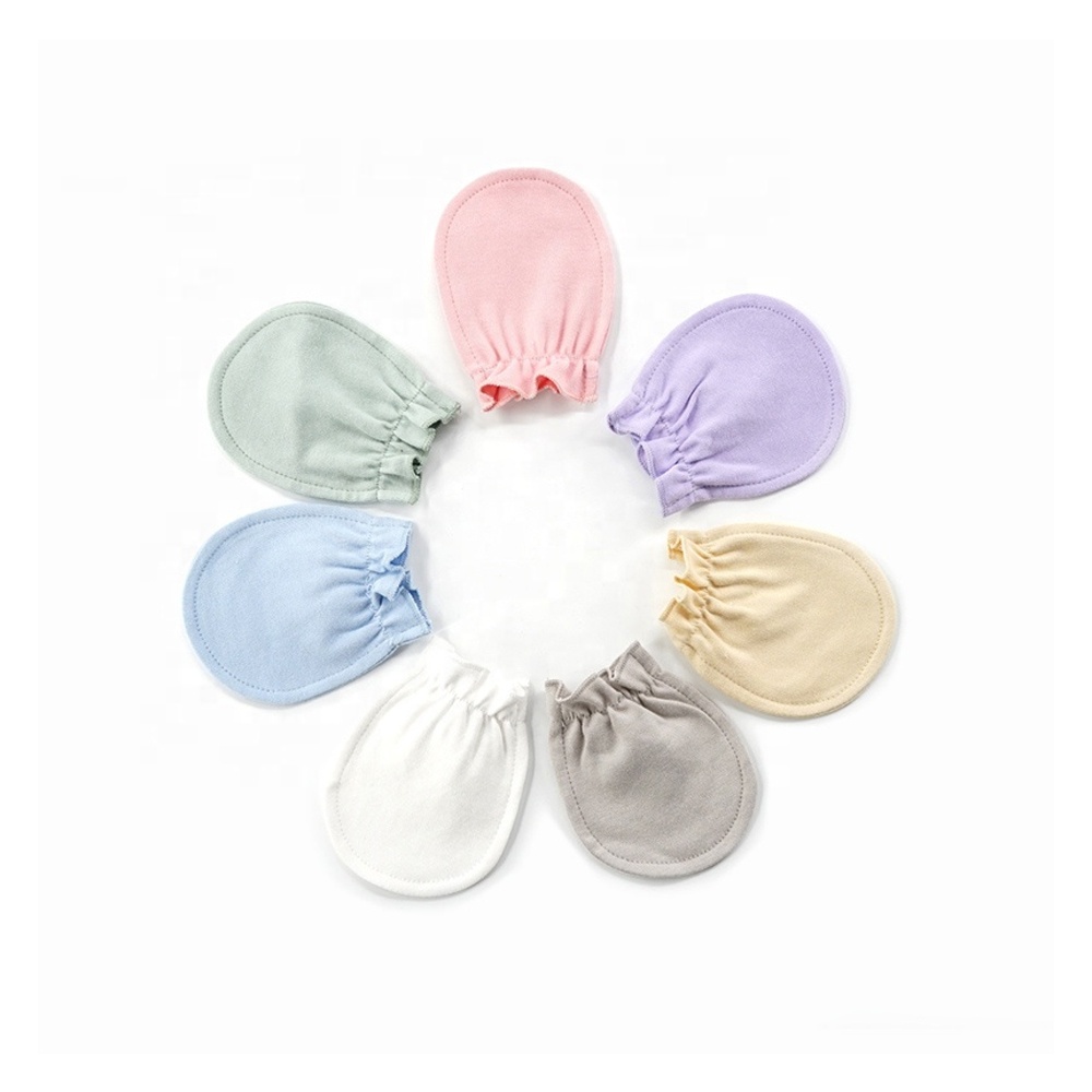 Хлопковые варежки на руку для младенцев с защитой от царапин