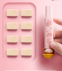 Gommes à crayons rétractables de conception mignonne de poussée pour des fournitures scolaires d'enfants - Product Image 3