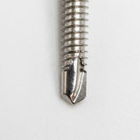 Vis autoperceuses à tête hexagonale en acier inoxydable 304 avec rondelle d'étanchéité 4,8 x 25 mm pour toiture métallique