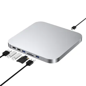 MC25 Silver mac mini dock m1 Ssd enclosure per Apple 2.5 HDD USB HUB 3.0 macmini apple