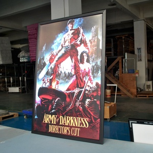 Cadre pour affiche de film LED 27 "X 40" Cadre photo Boîte à lumière LED Support de panneau d'affichage en noir, montage mural - Product Image 4